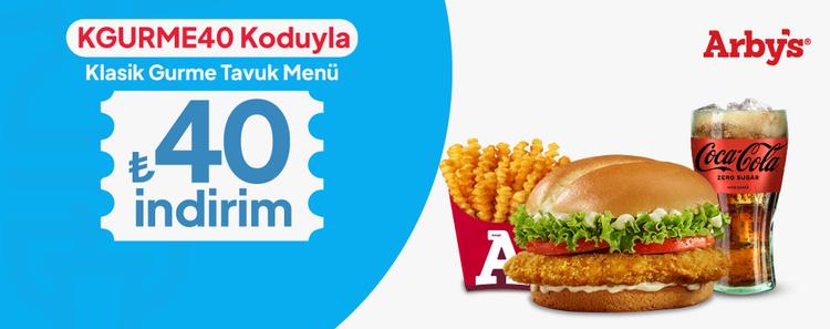 Klasik Gurme Tavuk Menü 40 TL İndirimli kampanya görseli