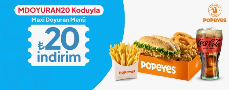 Maxi Doyuran Menü 20 TL İndirimli! kampanya görseli