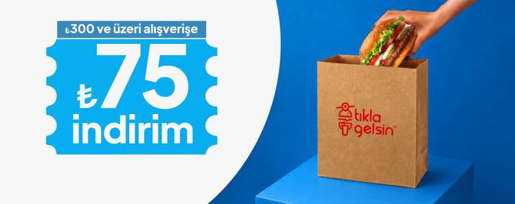300₺ ve üzerine 75₺ indirim kampanya görseli