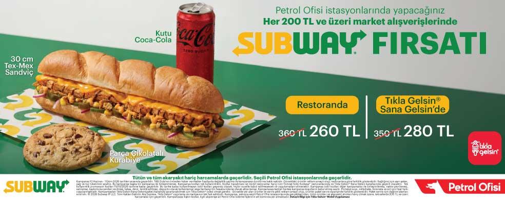 Subway®'den Petrol Ofise Özel Fırsat kampanya görseli