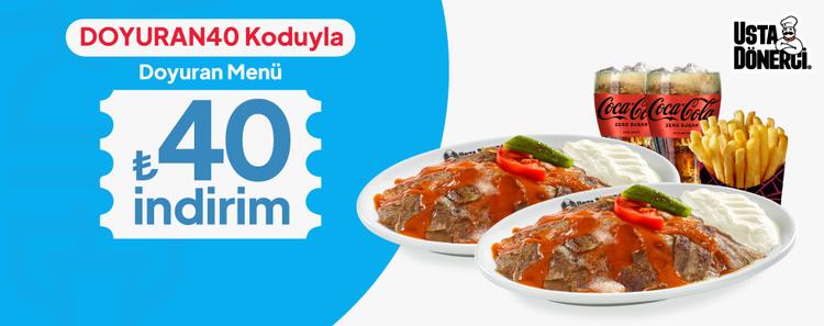 Doyuran Menü 40 TL İndirim kampanya görseli