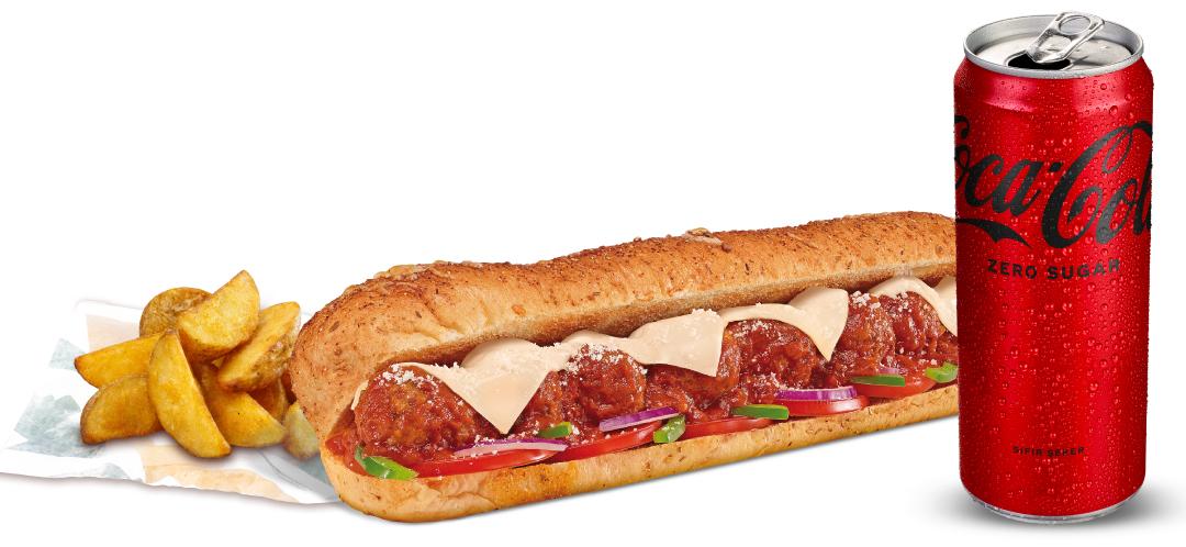 Marinara Soslu Köfte (30 cm.) Menü