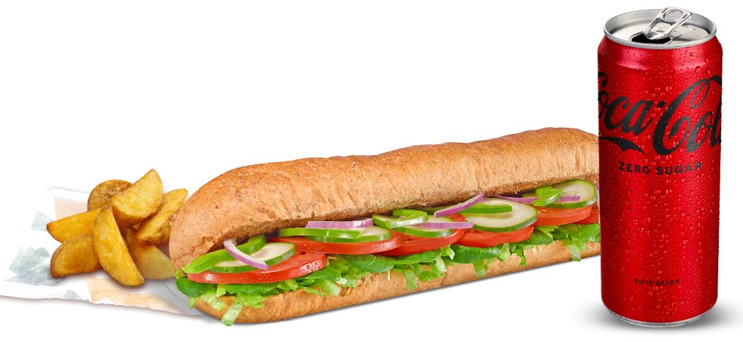 Sebze Keyfi Sandviç (30 cm.) Menü