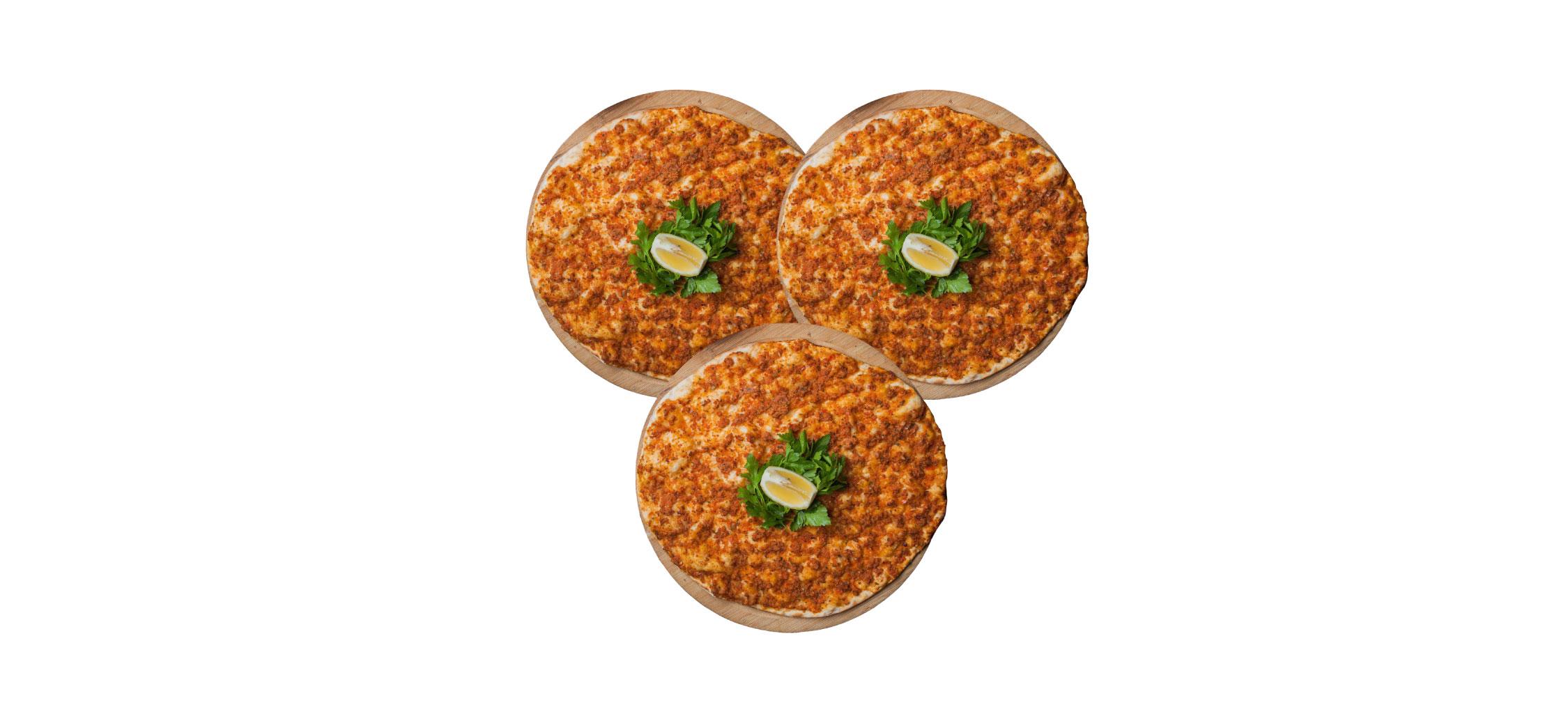 3 lahmacun menü