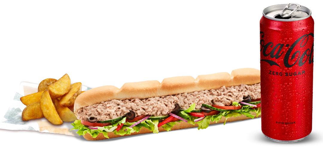 Ton Balıklı Sandviç (30 cm.) Menü