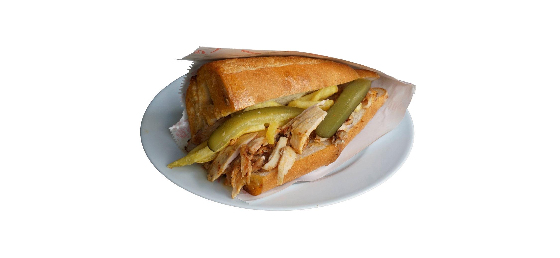 Etibeyaz Tavuk Döner Sandviç Menü