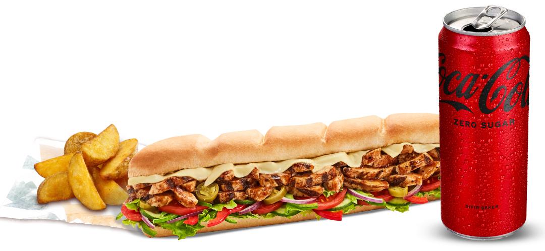 Teriyaki Tavuk Sandviç (30 cm.) Menü