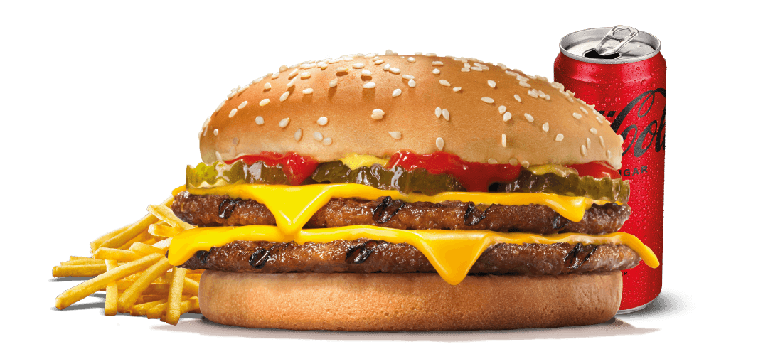 Double Cheeseburger Menü
