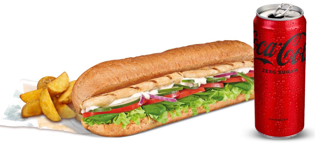 Tavuk Fileto Sandviç (30 cm.) Menü