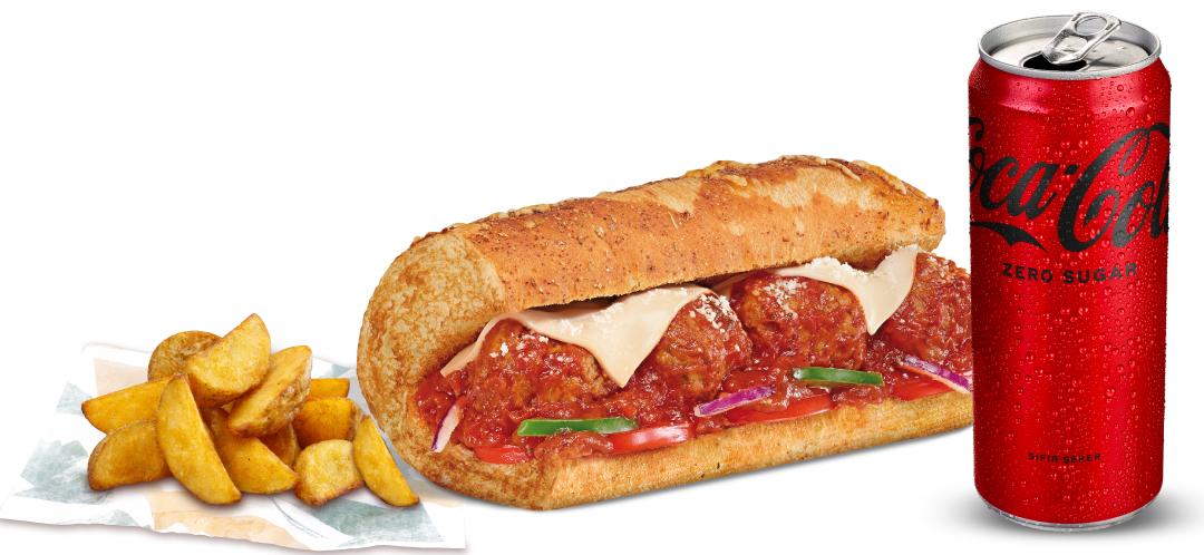 Marinara Soslu Köfte (15 cm.) Menü