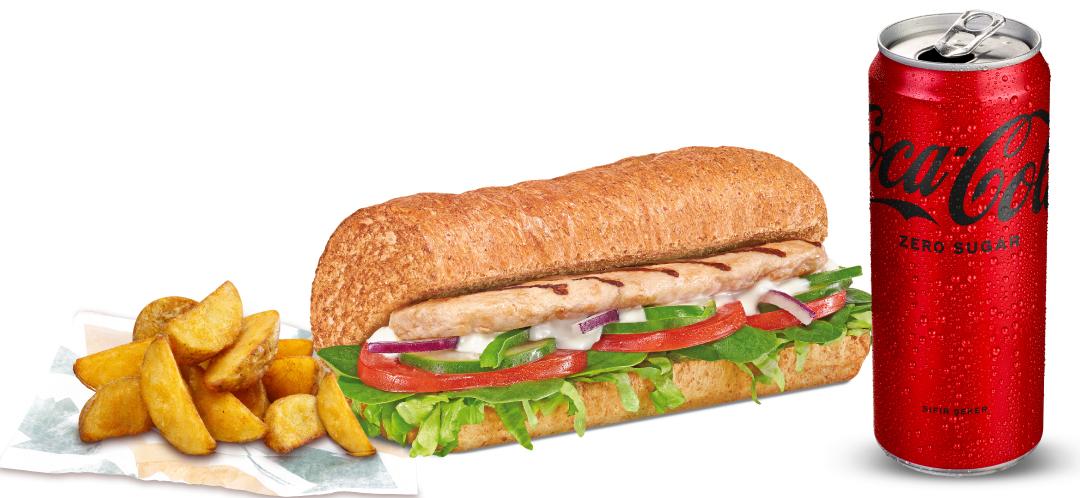 Tavuk Fileto Sandviç (15 cm.) Menü