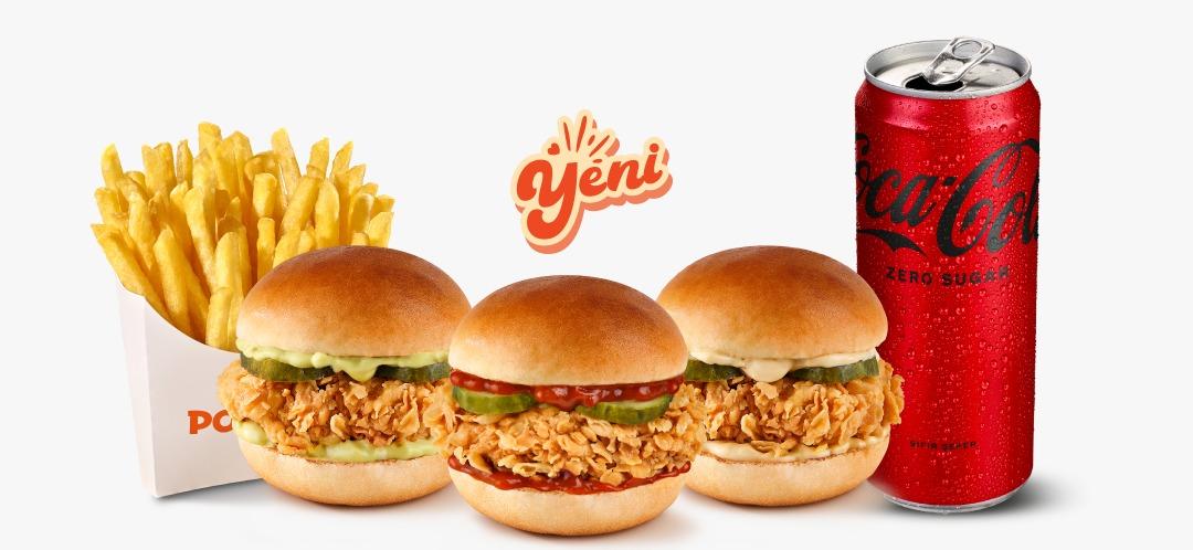 3 Kalp Mini Burger Menü
