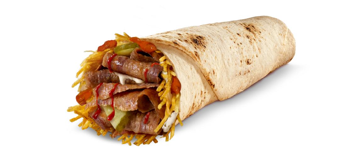 Acı Soslu Dürüm Et Döner