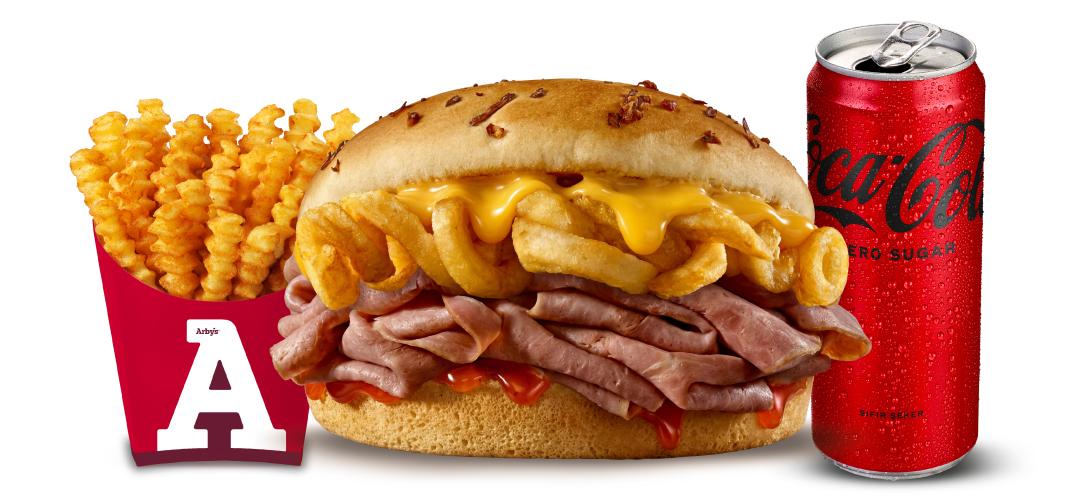 Beef'n Curly Burger Menü