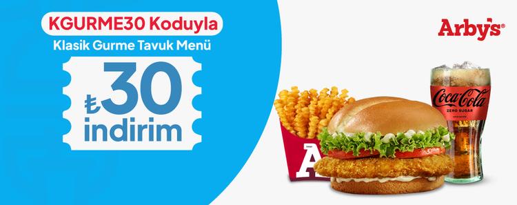 Klasik Gurme Tavuk Menü 30 TL İndirim kampanya görseli