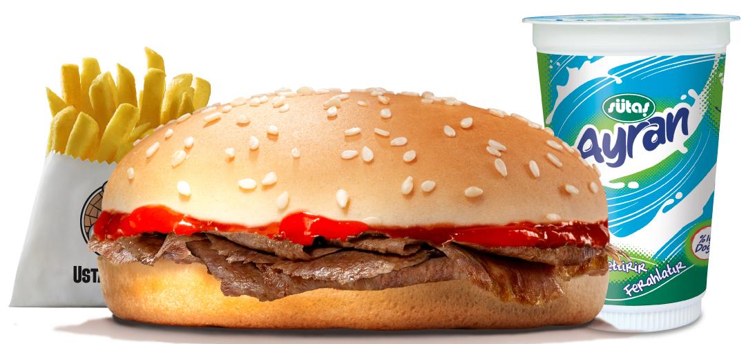 Çocuk Et Döner Burger Menü