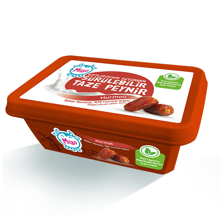 Milgo Sürülebilir Taze Peynir Hurmalı (180 g)