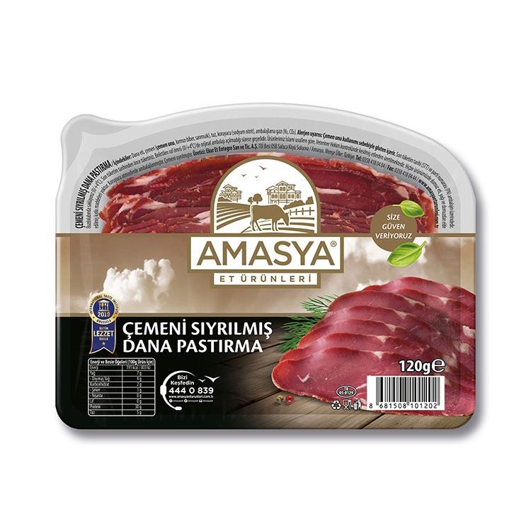 Çemeni Sıyrılmış Dana Pastırma 120 gr.