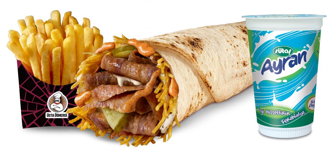 Chipotle Soslu Dürüm Et Döner Menü