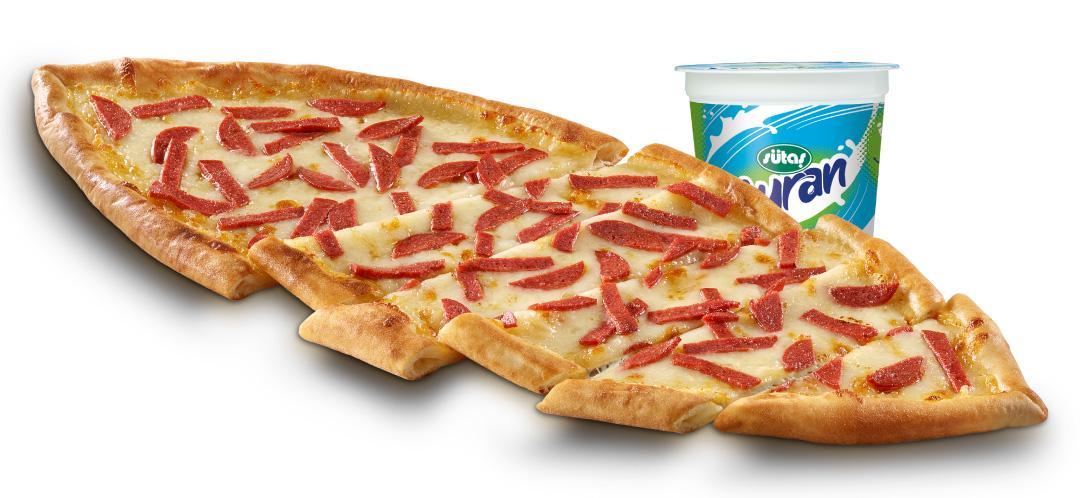 Sucuklu Kaşarlı Pide Menü