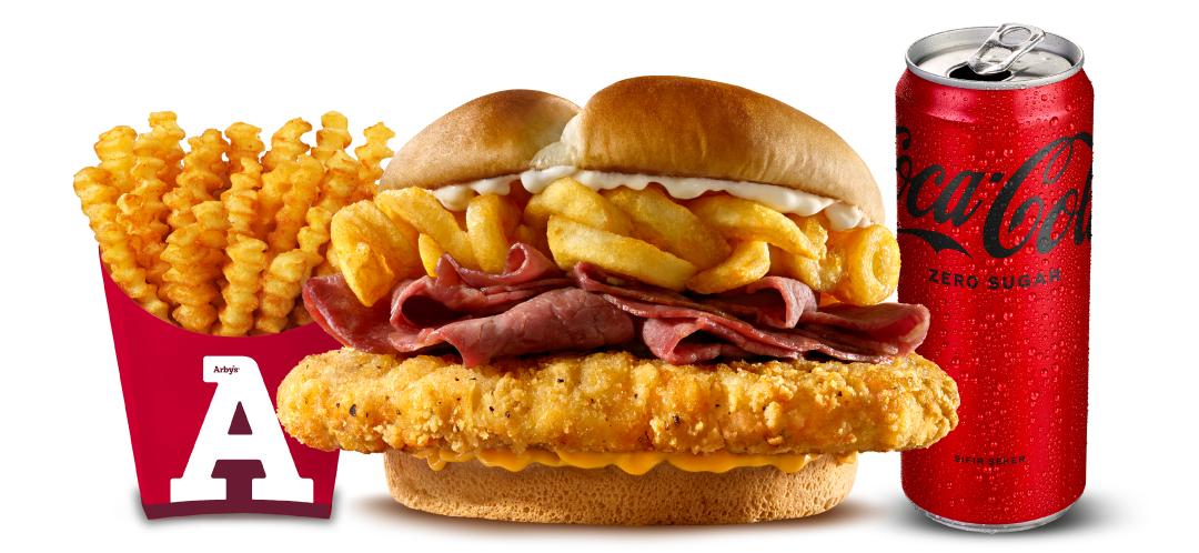 Golden Curly Chicken Burger Menü