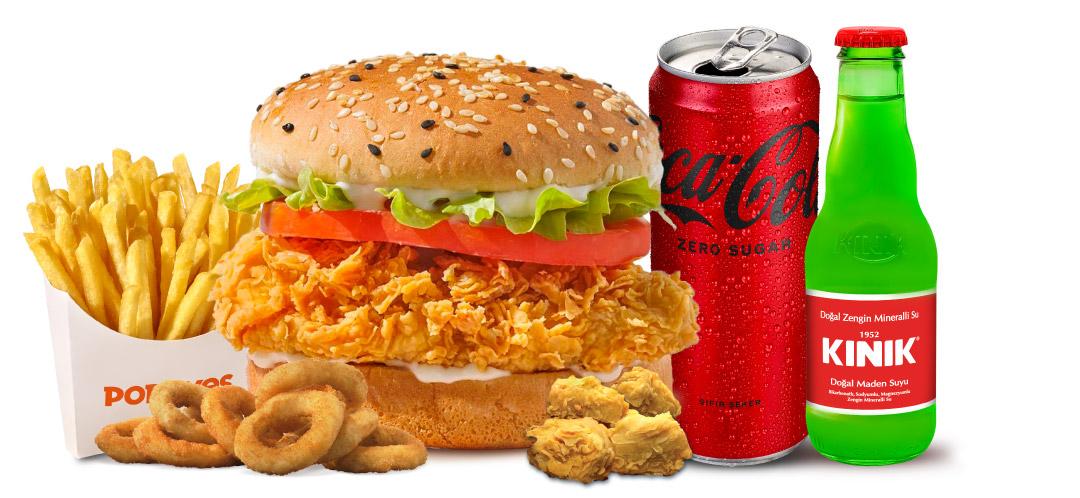 Tıkla Gelsin® Özel Popchicken Menü (Kınık Maden Suyu Hediyeli)
