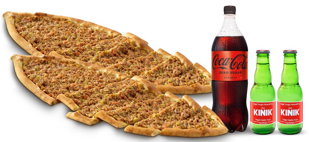 Tıkla Gelsin® Özel Kıymalı Pide Menü (Kınık Maden Suyu Hediyeli)