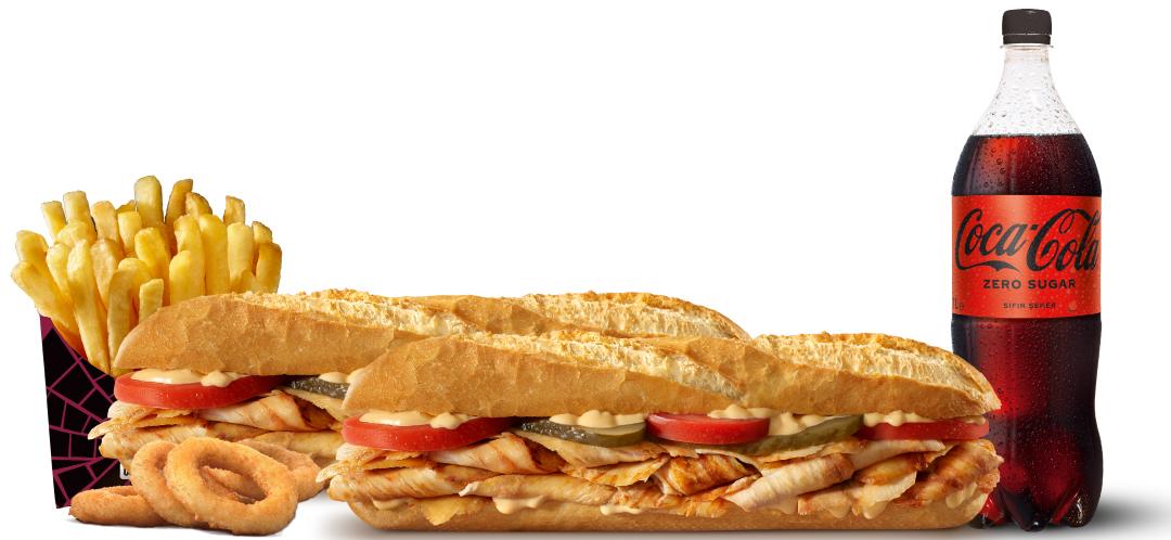 Tıkla Gelsin® Özel 2'li Ekmek Arası Tavuk Döner Menü
