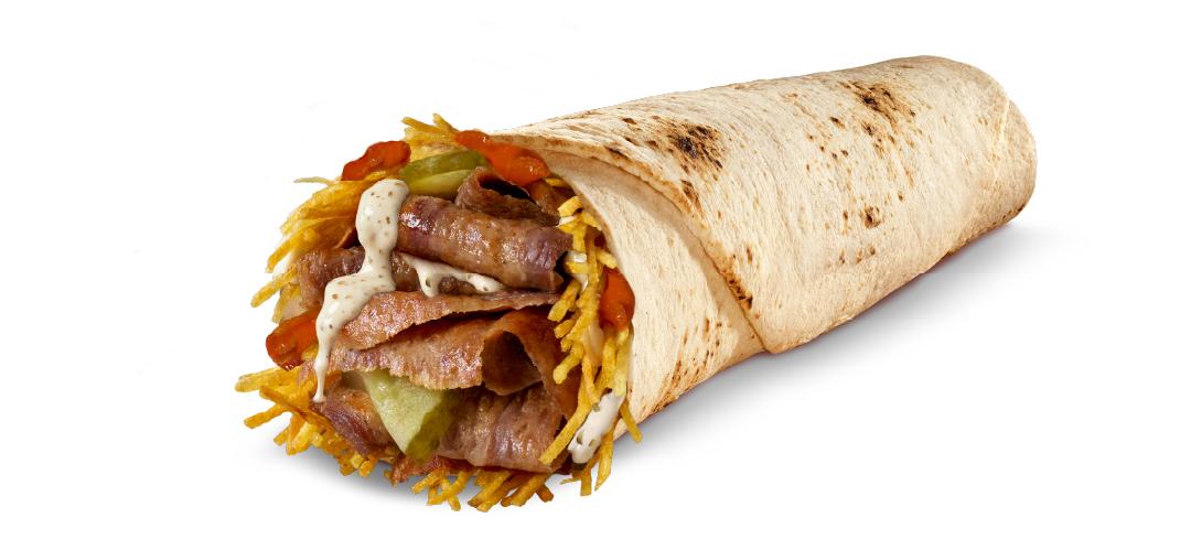 Gyro Soslu Dürüm Et Döner
