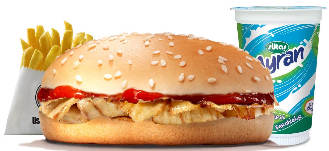 Çocuk Tavuk Döner Burger Menü