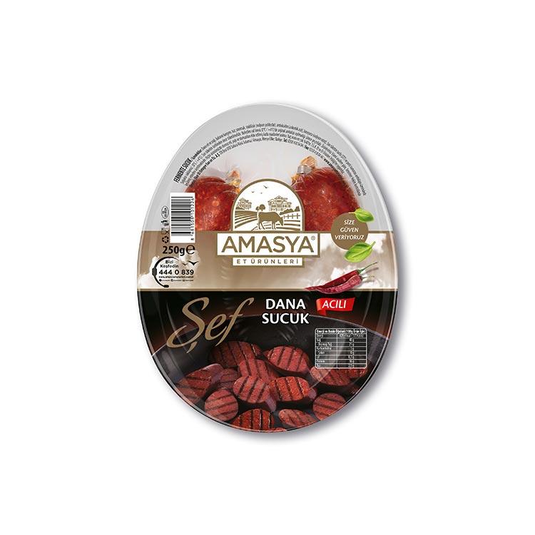 Şef Dana Kangal Sucuk - Acılı 250 gr.