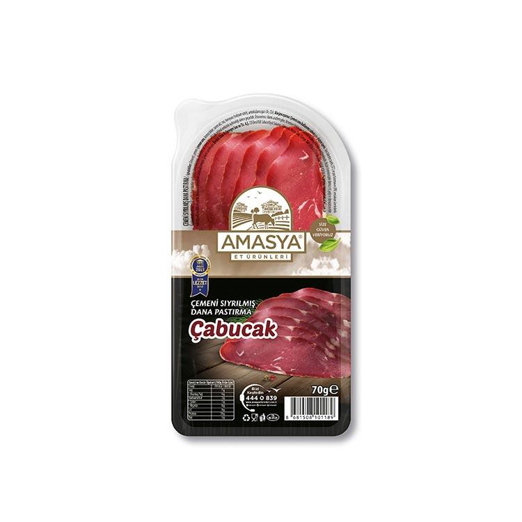 Çabucak Çemensiz Dana Pastırma 70 gr.