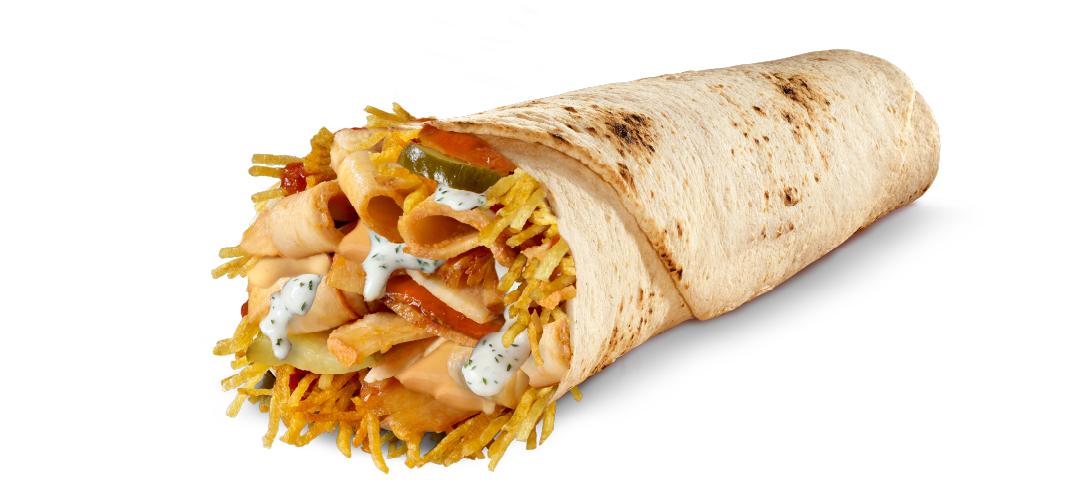 Cacık Soslu Dürüm Tavuk Döner