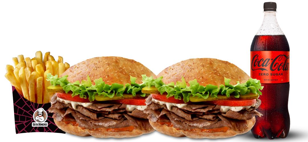 2'li Tombik Et Döner Menü