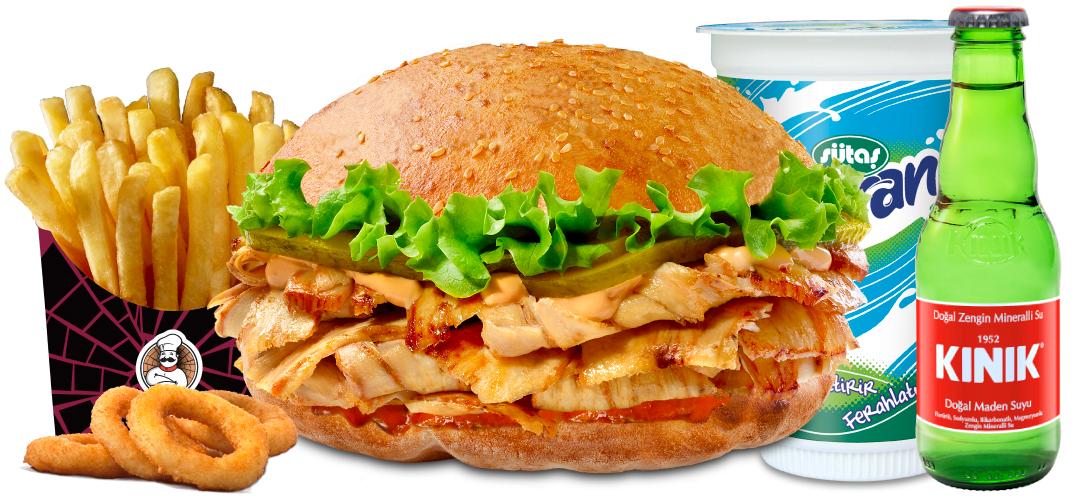 Tıkla Gelsin® Özel Tavuk Tombik Menü (Kınık Maden Suyu Hediyeli)